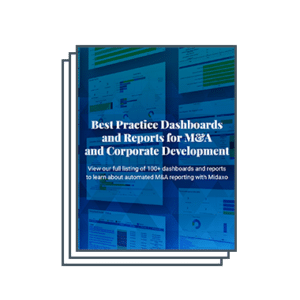 Guide front page - Dashboards & Reports for M&A and Corporate Development