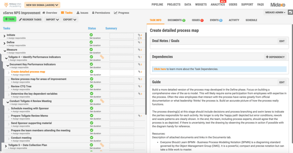 Image of Best-Practice M&A Playbooks screen