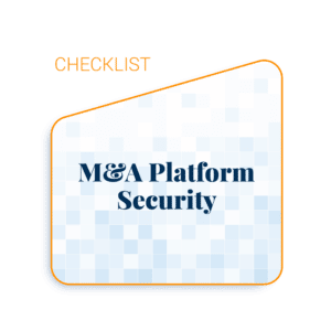 M&A Platform Security Checklist