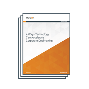 White Paper front page - 4 Ways Technology Can Accelerate Corporate Dealmaking