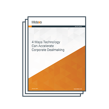 White Paper front page - 4 Ways Technology Can Accelerate Corporate Dealmaking